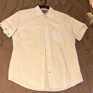 Tommy Hilfiger Men's Pale Blue Button-Down Shirt